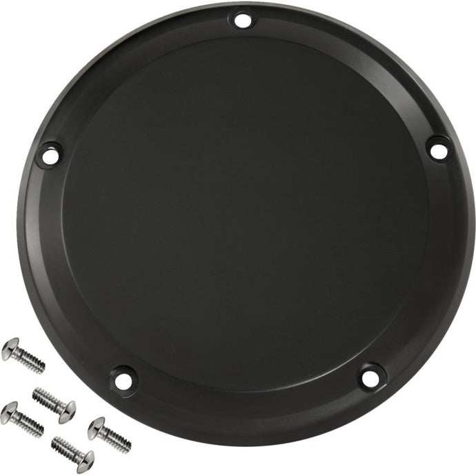 Joker Machine 06-966-1 Billet Derby Cover - Smooth Black Anodized