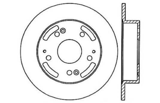 Stoptech 127.40042R ST Slot & Drill Brake Rotors