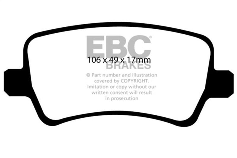 Load image into Gallery viewer, Ebc DP41934R EBC Yellowstuff Brake Pad Sets
