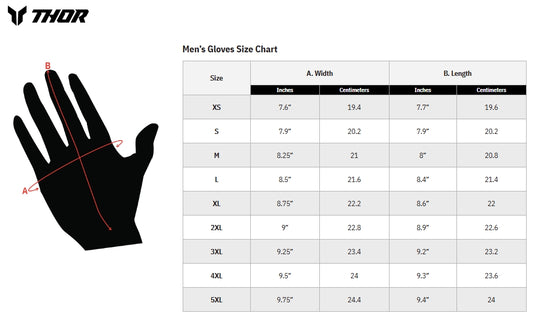 Thor Launchmode Namir Gloves (X-Small, Namir Blue/Navy)
