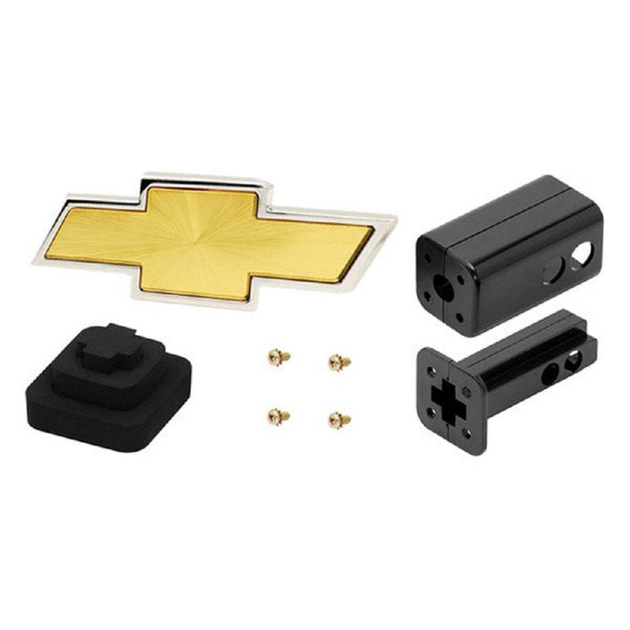 Cequent 6431 Universal Receiver Tube Cover - 2in. Square - Chevrolet Logo