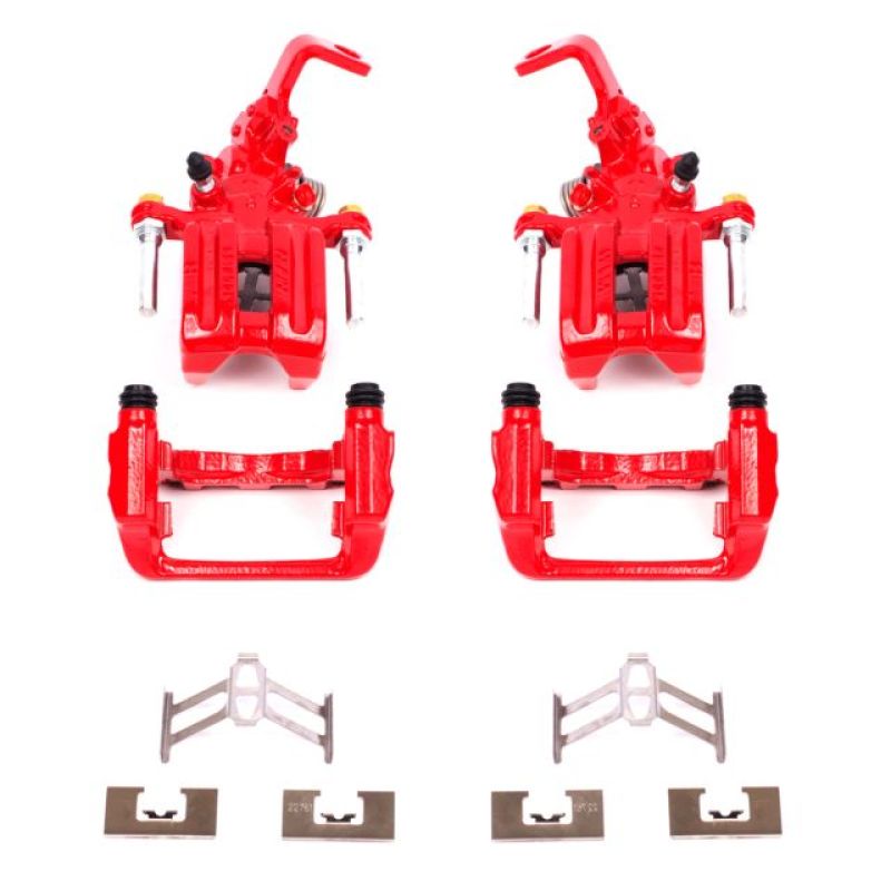 Load image into Gallery viewer, Powerstop S2730 PSB Red Calipers
