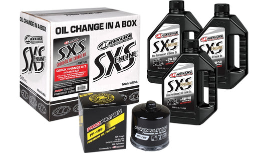 Maxima Racing Oil 90-189013-TXP SXS Synthetic Quick Oil Change Kit - 5W50