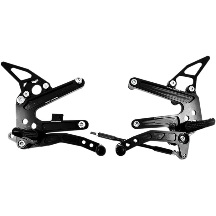 Driven Racing DRP-734 TT Rearset - Anodized Black Finish