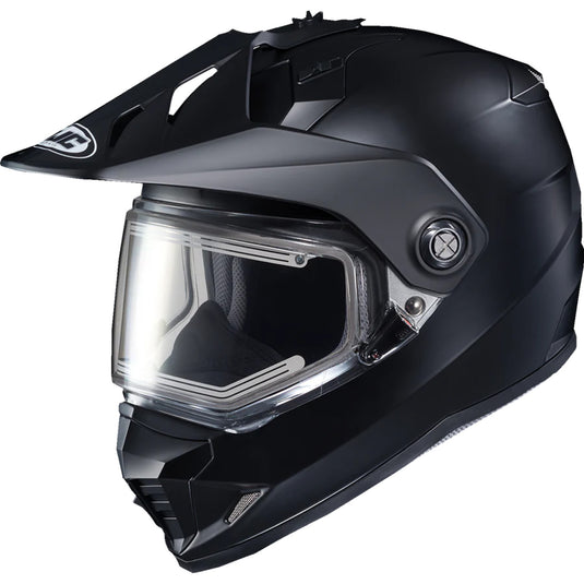 Hjc DS-X1 Solid Snow Helmet with Electric Shield (Medium, Semi Flat Black)