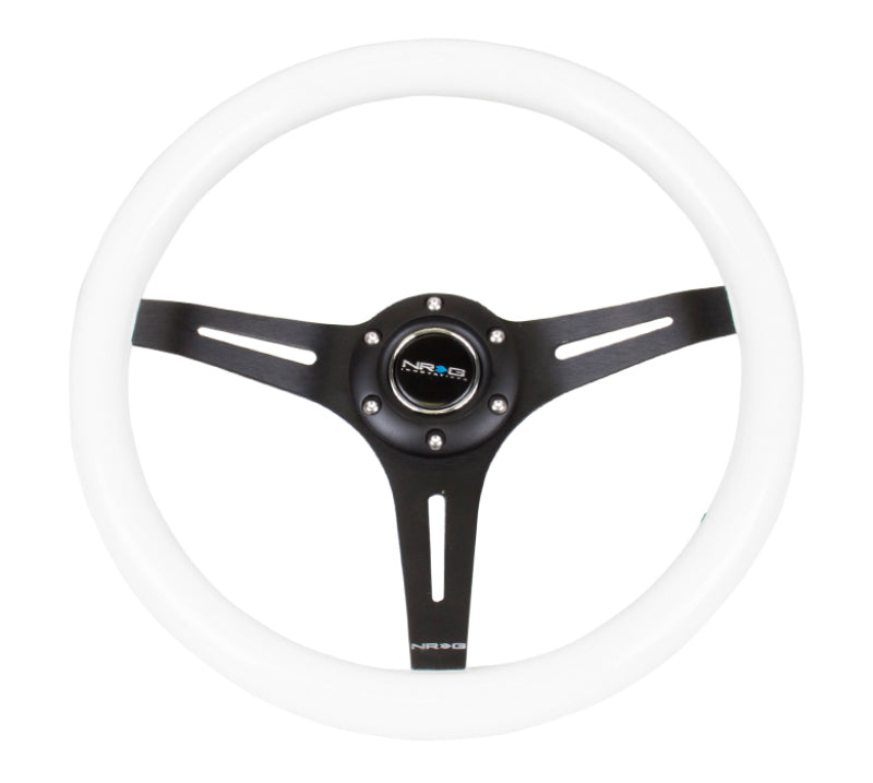Load image into Gallery viewer, Nrg ST-015BK-WT NRG Steering Wheels - Classic
