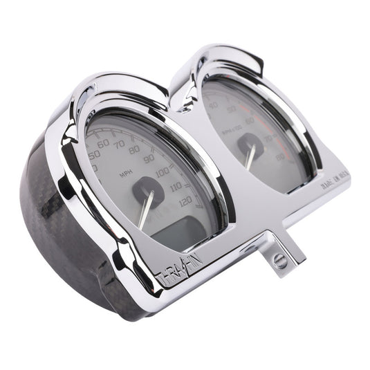 Thrashin Supply Company TSC-2707-3 Gauge Relocator - Chrome