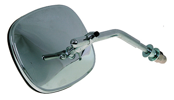 Emgo 20-34800 Universal Rectangular Mirror - Stamped Steel - Harley Type - Either
