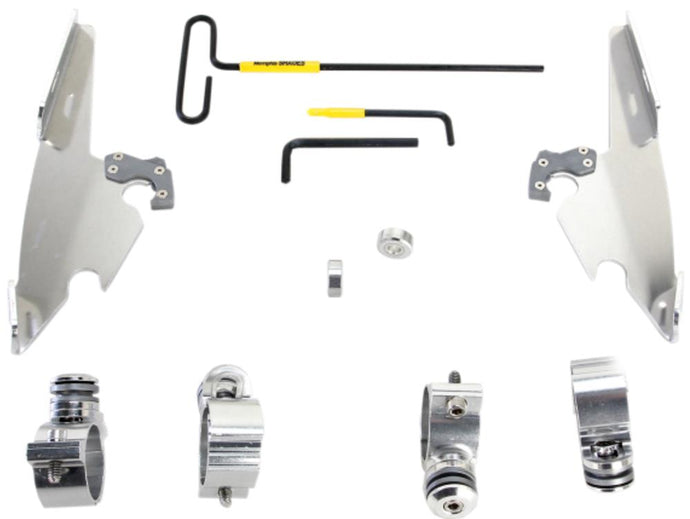 Memphis Shades MEK2008 Trigger-Lock Mount Kit for Batwing Fairing - Polished
