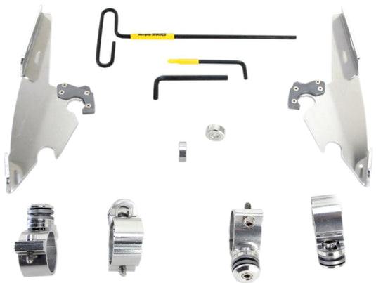Memphis Shades MEK2008 Trigger-Lock Mount Kit for Batwing Fairing - Polished