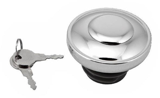 Harddrive 03-0318A-A Screw in with Lock and Cover Vented Gas Cap - Chrome