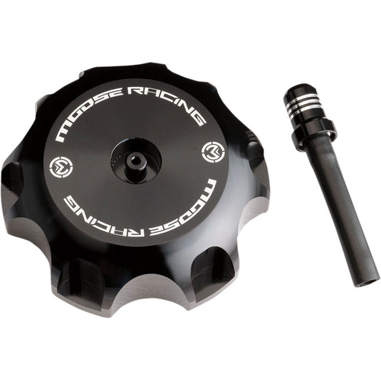 Moose Racing T03-4133GB Colored Gas Caps - Aluminum - Black