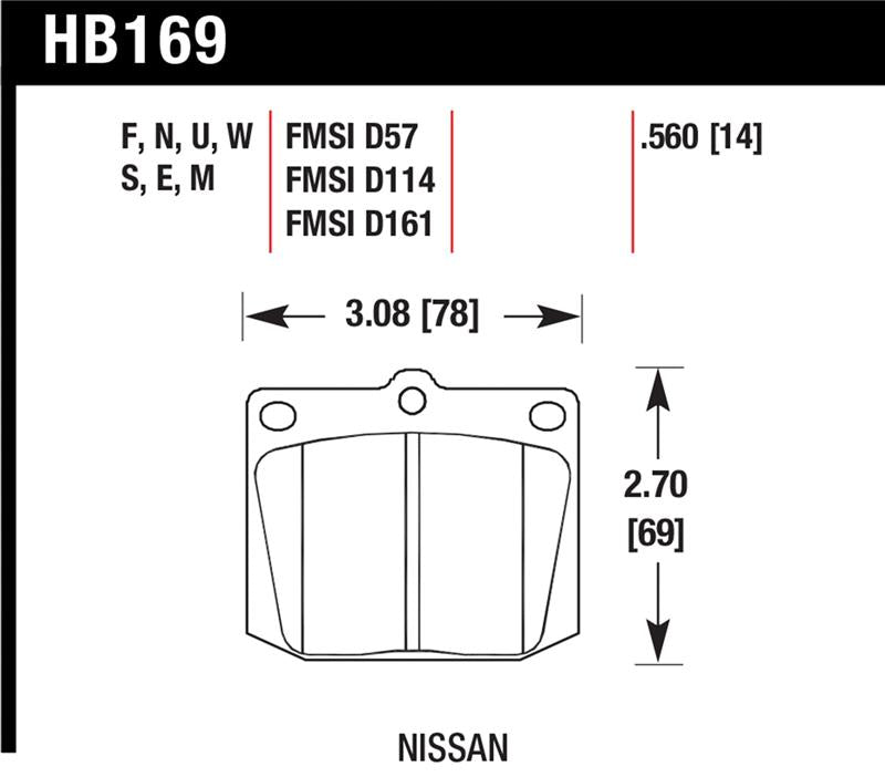 Load image into Gallery viewer, Hawk Performance HB169F.560 HAWK HPS Brake Pad Sets

