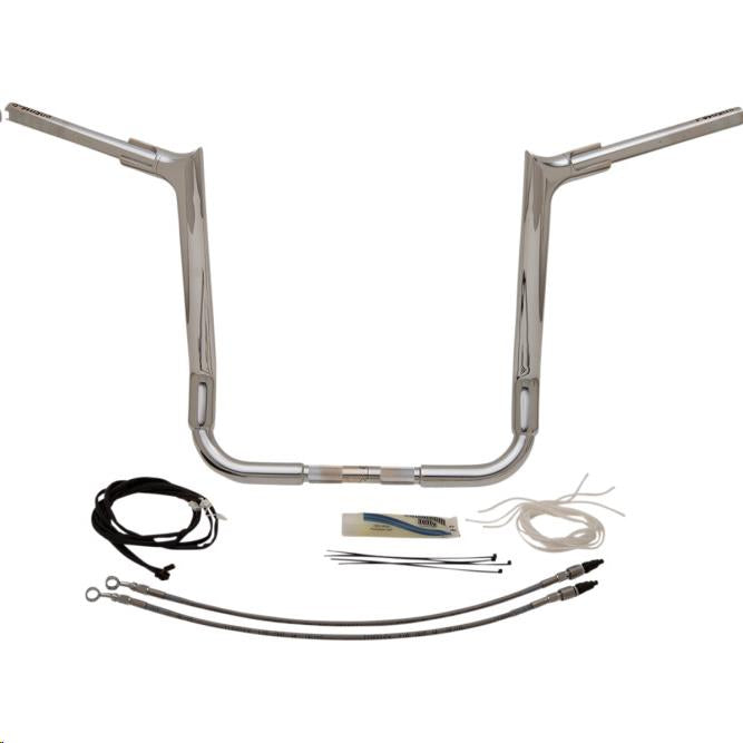 Fat Baggers, Inc. 809216 1-1/2in. EZ Install Pointed Top Handlebar Kit - Chrome