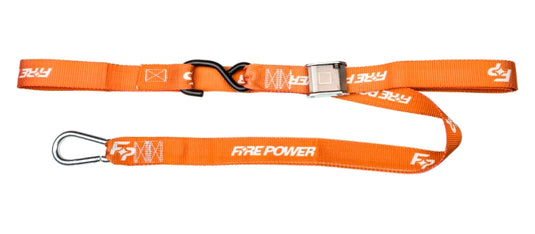 Fire Power 29-13031 1in. Tie-Down with Soft-Tye - Orange/pr