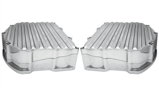 Covingtons C1282-C Finned Panhead-Style Valve Covers - Chrome
