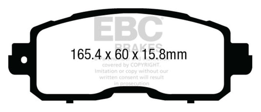 Ebc DP23011 EBC Greenstuff Brake Pad Sets