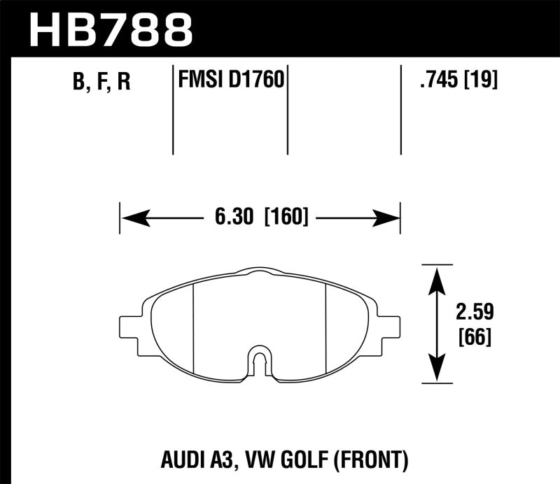 Load image into Gallery viewer, Hawk Performance HB788Z.745 HAWK Ceramic Brake Pad Sets
