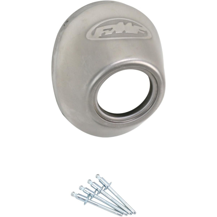 Fmf 040634 Rear Cone Cap for PowerCore4/Ti PowerCore4/Q4 - Stainless Steel - Straight Cut