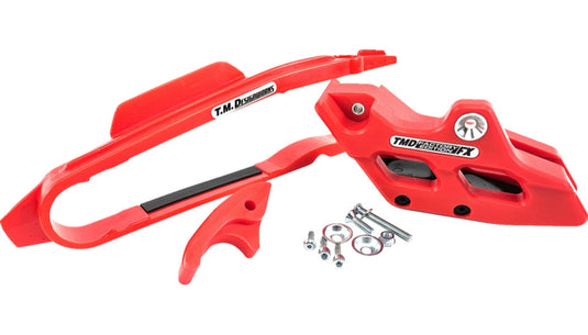 T.M. Designworks FXK-BT2-RD Chain Guide and Slider Kit - Red