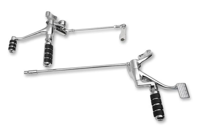 Drag Specialties 1622-0488 Sportster Forward Control Kit - 2in. Extended - Chrome