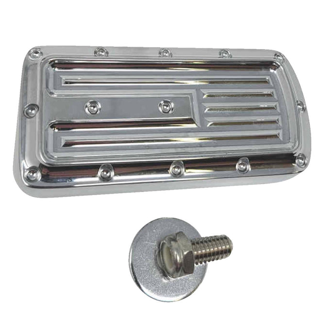 Covingtons C1942-C Brake Pedal Pad - Dimpled - Chrome