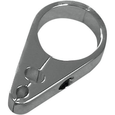 Drag Specialties 0658-0032 Throttle/Idle/Brake Cable Clamp for 1.25in. Diameter Handlebar/Frame - Chrome