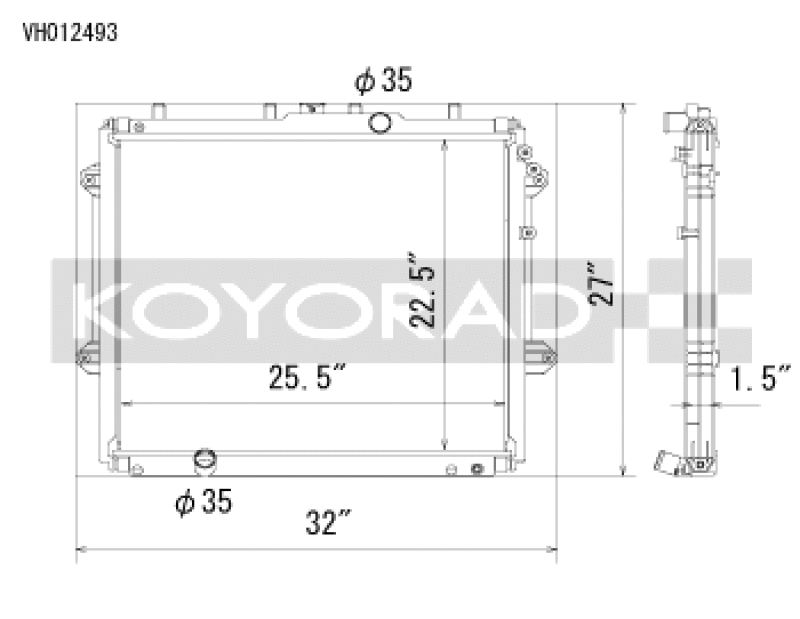 Load image into Gallery viewer, Koyo VH012493 KOY Racing Radiators
