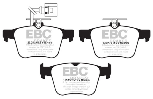 Ebc DP42295R EBC Yellowstuff Brake Pad Sets