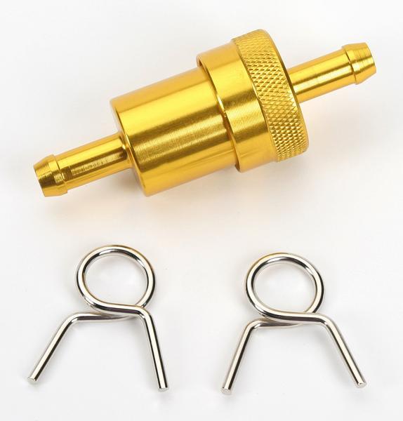 Emgo 14-34434 Aluminum Fuel Filter - 5/16in. - Gold Anodized