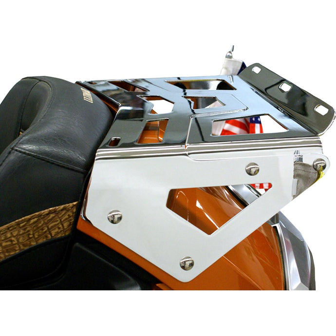 Rivco Products CA040 Expandable Trunk Mounted Luggage Rack - Chrome