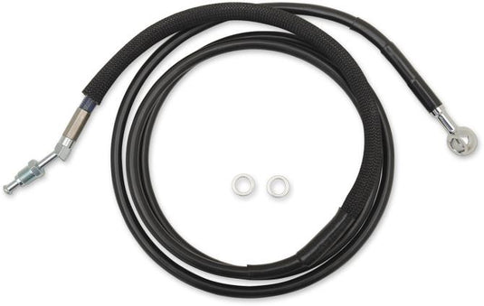 Drag Specialties 0661-0054 Black Vinyl Coated Hydraulic Clutch Line - +4in.