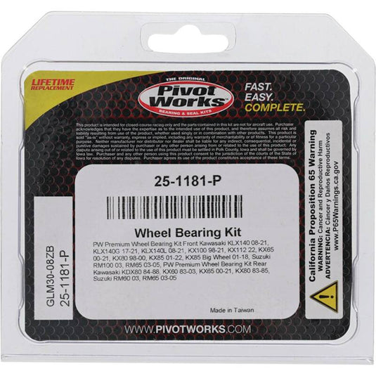 Pivot Works 25-1181-P PIV Wheel Bearing Kit
