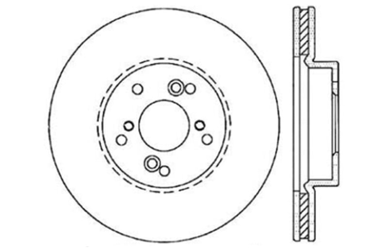 Load image into Gallery viewer, Stoptech 128.40046L ST Drilled Sport Brake Rotors
