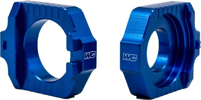 Works Connection 17-450 Elite Axle Blocks - Blue