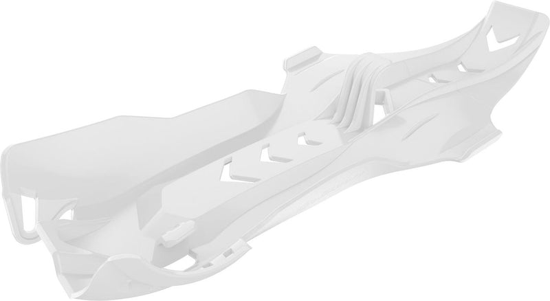 Polisport 8469000003 Fortress Skid Plate with Link Guard - White