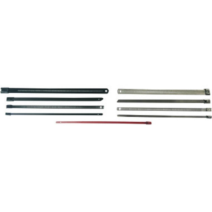 Cycle Performance CPP/9172 Stainless Steel Tie Wraps - Fat Style (.310in. W) - 8in. - Black