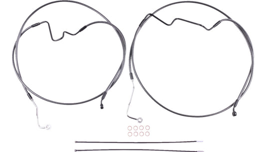 Magnum AS470164RAD Black Pearl Designer Series DOT Extended ABS Touring Stock Dual Disc Brake - +4in.