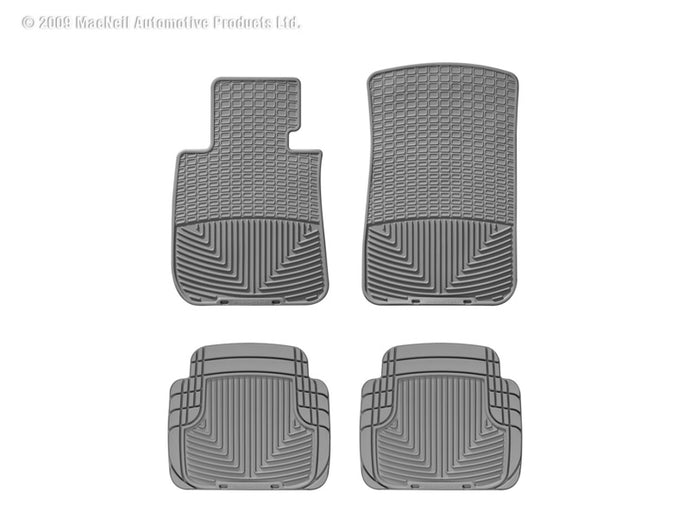 Weathertech W61GR-W50GR WT Rubber Mats - Rear - Grey
