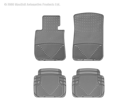 Weathertech W61GR-W50GR WT Rubber Mats - Rear - Grey