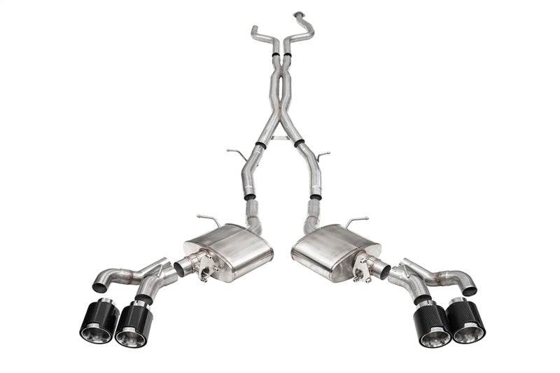 Load image into Gallery viewer, Corsa Performance 21320CF COR Cat-Back + X-Pipe Sport

