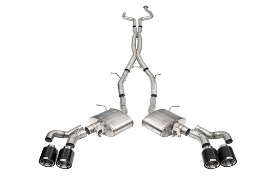 Corsa Performance 21320CF COR Cat-Back + X-Pipe Sport