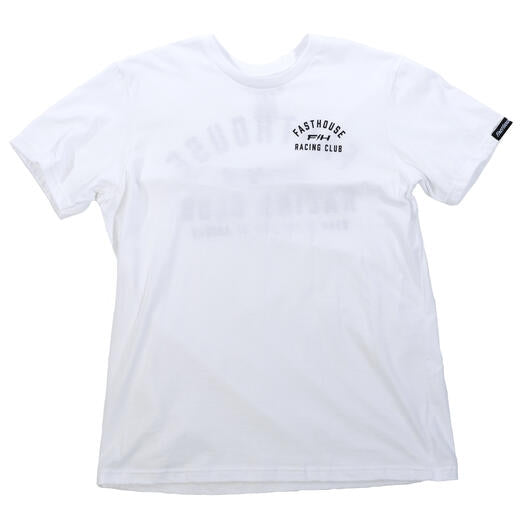 Fasthouse Club SS T-Shirt (Large, White)