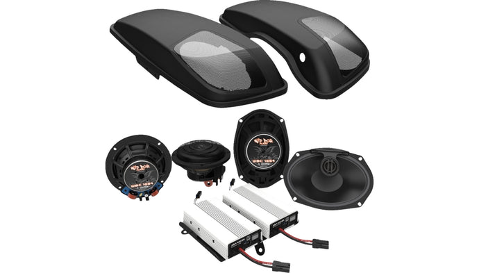 Wild Boar Audio WBA 800.4SG KIT 800-Watt Amp/Front Speaker Kit