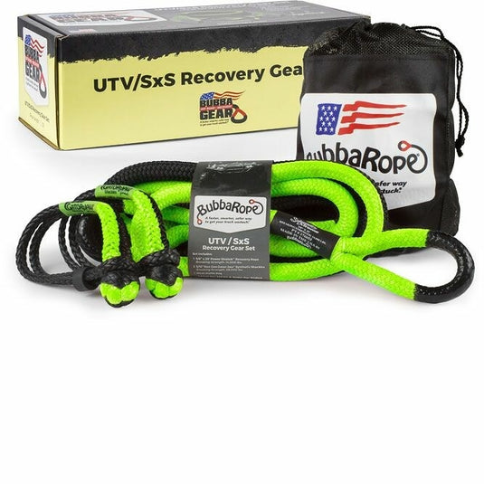 Bubba Rope 176842GR UTV Recovery Gear Set - Black/Green