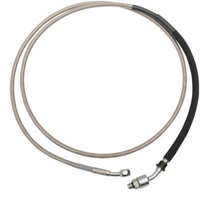 Drag Specialties 0661-0009 Stainless Steel Hydraulic Clutch Line - 82 1/8in. (+12) - Stainless Steel