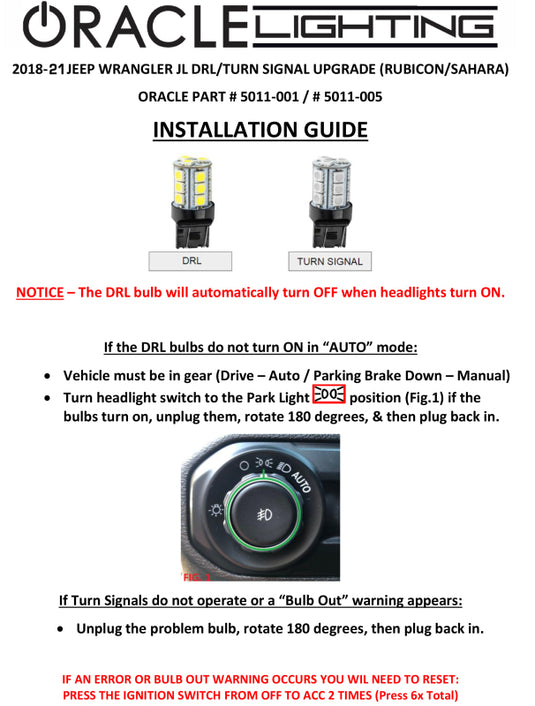 Oracle Lighting 5011-001 ORL Bulbs - LED