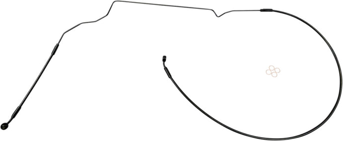 Magnum SBB1419-39 XR Stainless Dot Brake Line Kit - +8in. / +10in. - Black with Black Fittings