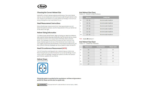 Arai Helmet Classic-V Solid Helmet