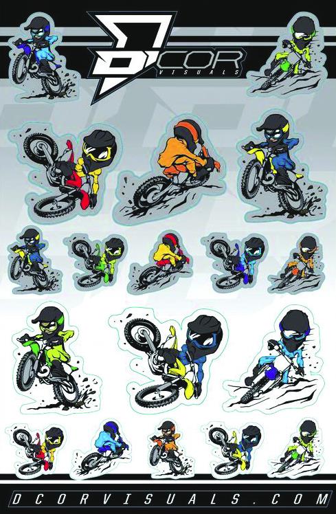 Dcor 40-90-115 Kids Decal Sheets - Kids Caricatures
